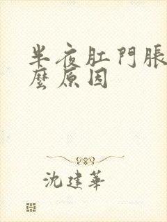 半夜肛门胀痛怎么原因