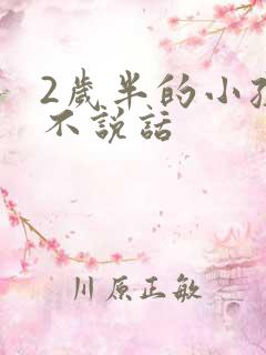 2岁半的小孩还不说话