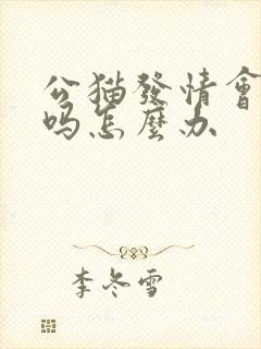 公猫发情会乱尿吗怎么办