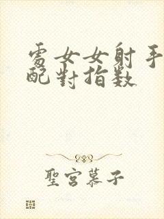 处女女射手男座配对指数