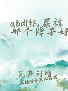 abdl纸尿裤哪个牌子好