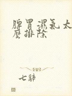 脾胃湿气太重怎么排除