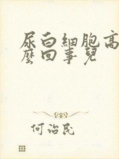 尿白细胞高是怎么回事儿