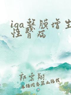 iga系膜增生性肾病