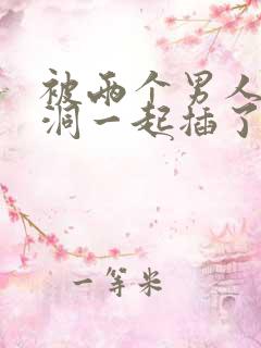 被两个男人两个洞一起插了