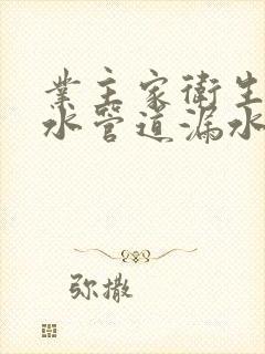 业主家卫生间下水管道漏水该谁管