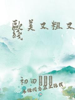 欧美又粗又长在线