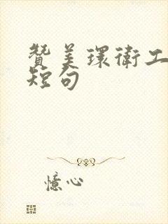 赞美环卫工人的短句