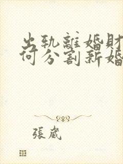 出轨离婚财产如何分割新婚姻法