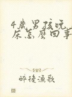 4岁男孩晚上尿床怎么回事