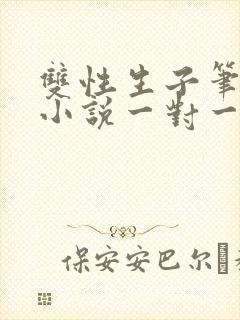 双性生子笔趣阁小说一对一