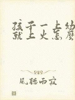 孩子一上幼儿园就上火怎么办啊