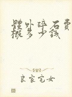 体外碎石费用大概多少钱