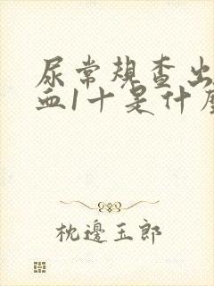 尿常规查出尿隐血1十是什么意思