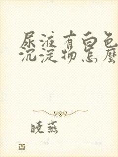 尿液有白色絮状沉淀物怎么引起的