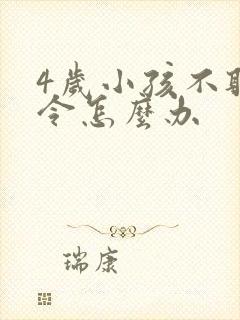 4岁小孩不听指令怎么办