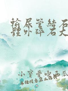 输尿管结石上段体外碎石大概多少钱