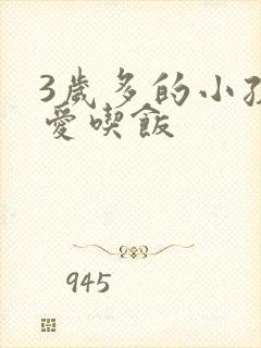 3岁多的小孩不爱吃饭