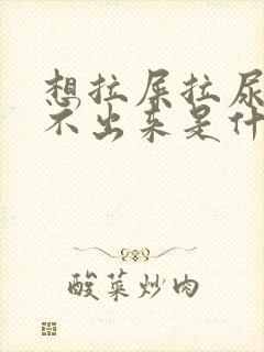 想拉屎拉尿又拉不出来是什么原因?