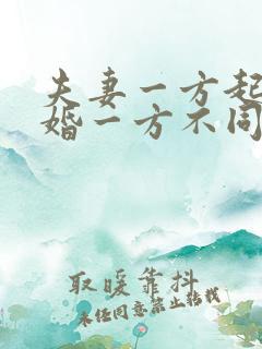 夫妻一方起诉离婚一方不同意怎么办