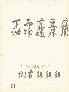 下面有豆腐渣分泌物还痒用什么药