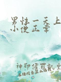 男性一天上几次小便正常