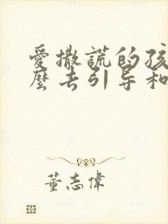 爱撒谎的孩子怎么去引导和沟通