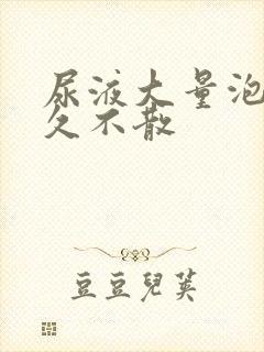 尿液大量泡沫经久不散