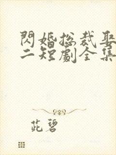 闪婚总裁娶一送二短剧全集免费观看