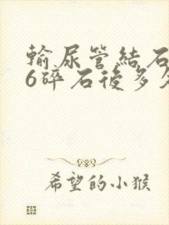 输尿管结石0.6碎石后多久排出