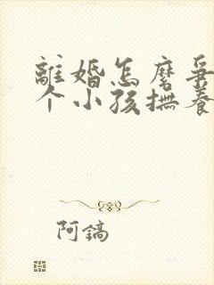 离婚怎么争取两个小孩抚养权