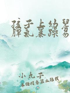 孩子上幼儿园后脾气暴躁易怒怎么办