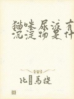 猫咪尿液有絮状沉淀物是什么