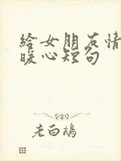 给女朋友情话最暖心短句