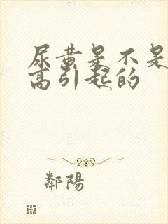 尿黄是不是尿酸高引起的