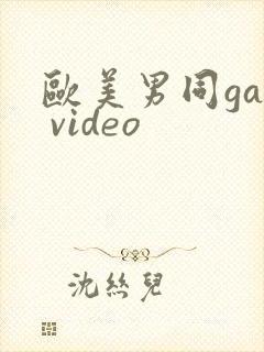 欧美男同gay video
