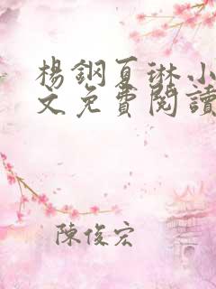 杨钢夏琳小说全文免费阅读最新章节