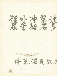 体外冲击波打输尿管结石多少钱