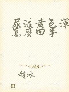 尿液黄色浑浊是怎么回事