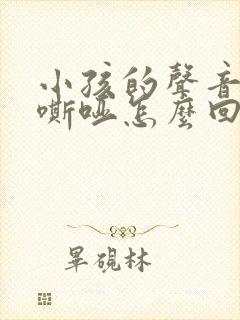 小孩的声音老是嘶哑怎么回事