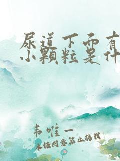 尿道下面有一堆小颗粒是什么原因啊