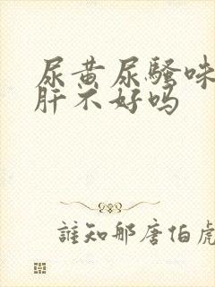 尿黄尿骚味重是肝不好吗