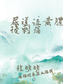 尿道流黄脓小便后刺痛