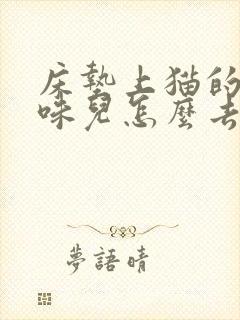 床垫上猫的尿骚味儿怎么去除