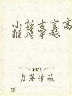 小说古言高质量推荐穿越