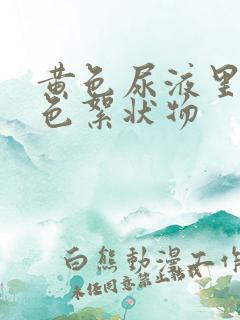 黄色尿液里有白色絮状物