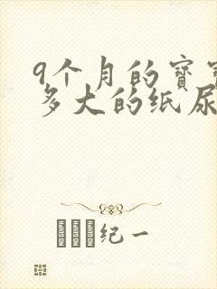 9个月的宝宝穿多大的纸尿裤