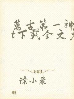 万古第一神txt下载全文免费下载