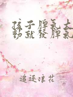 孩子脾气大动不动就发脾气怎么回事