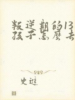 叛逆期的13男孩子怎么去引导